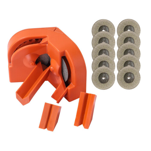 Ensemble d'affûteurs de mèches de perceuse, 10 pièces, 2-16 mm, orange 1