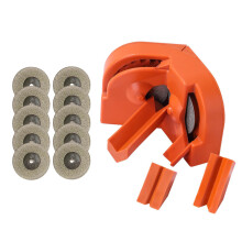Ensemble d'affûteurs de mèches de perceuse, 10 pièces, 2-16 mm, orange