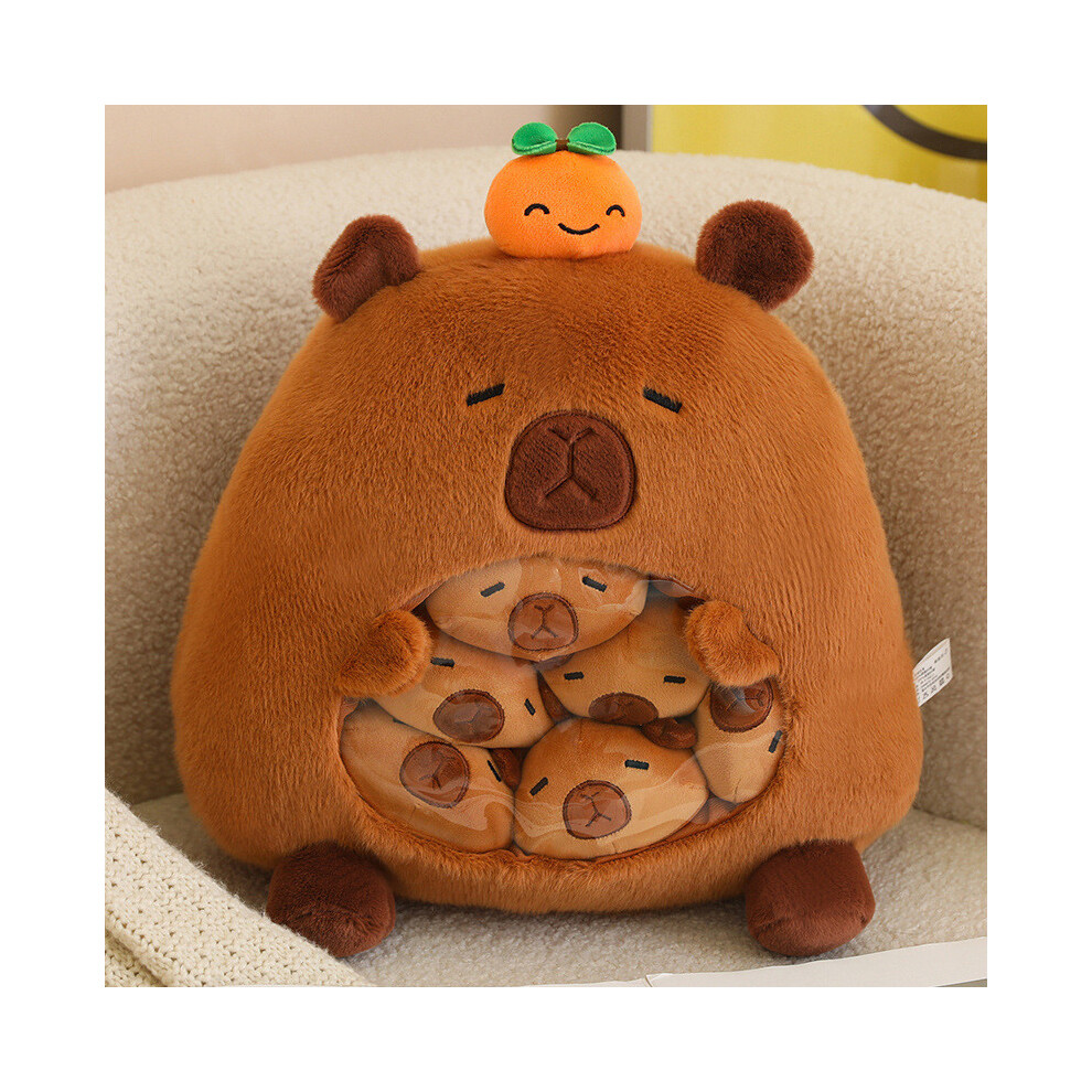 (Capybara, 35x35cm) Toy Plush Capybara A Large Bag Creative Capybara Stuffed Plush Toys Dolls