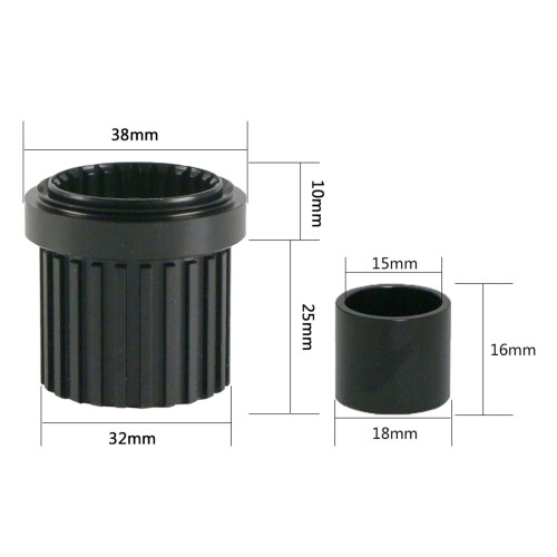 MS048 12-Gang Micro-Spline Freilaufkörper 15mm 12mm/5mm 1