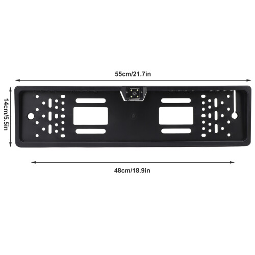 Telecamera di retromarcia per targa CCD/AHD Visione notturna IP68 12V 1