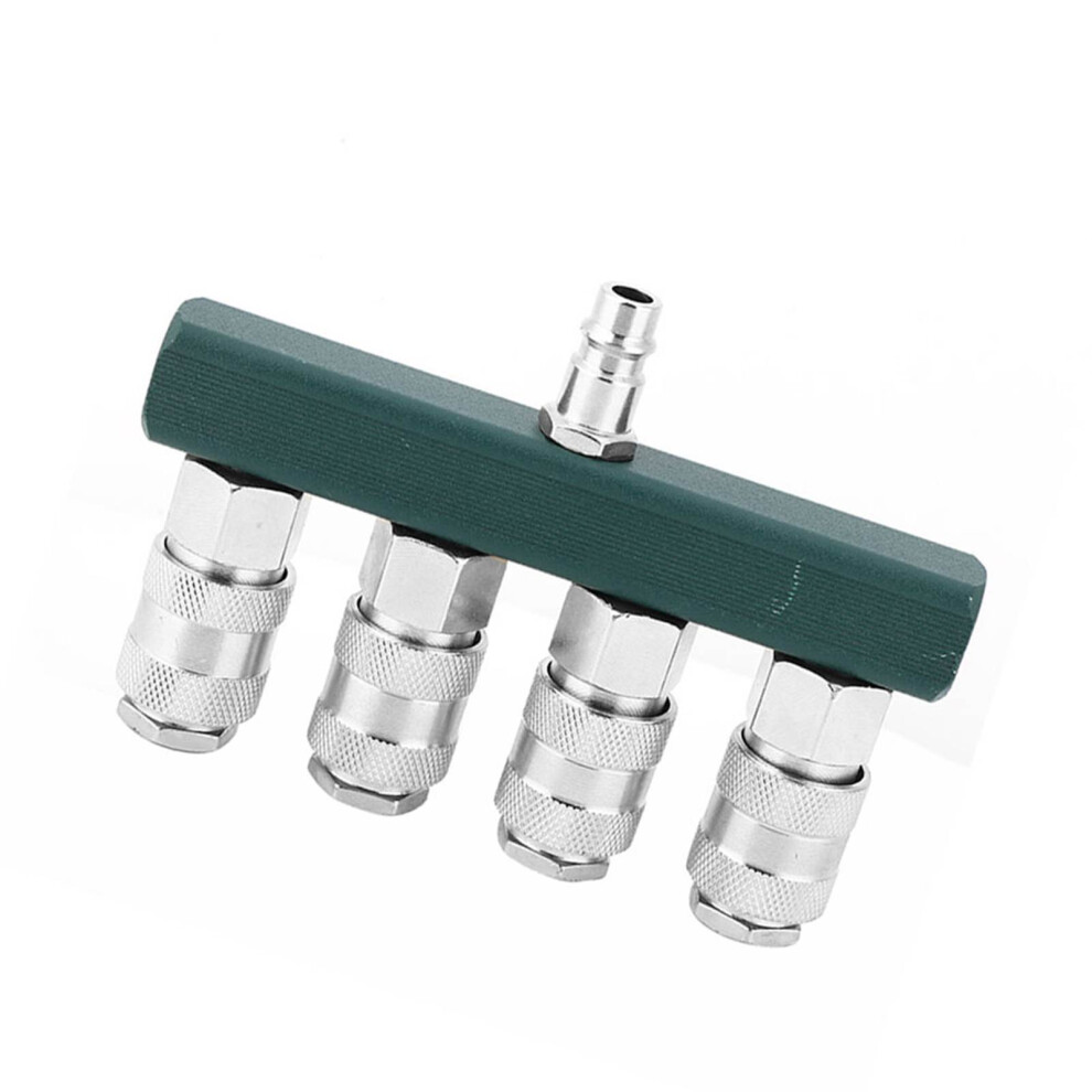 High-Quality 4-Way Quick Connector 1/4In Npt Air Hose Coupler Pneumatic Fitting. 6901334163437