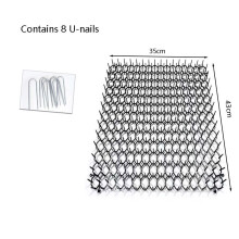 (35x43cm) Garden Cat Dogs Repellent Mat With Prickle Strips Keep Away Spike Safe Plastic