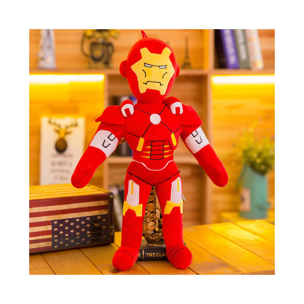 (Iron Man, 55cm) Hulk Avengers Captain America Batman Plush Toy Doll Gift