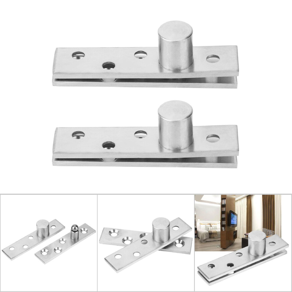 2Pcs 360 Rotary Pivot Hinge Stainless Steel 75Mm Revolving Door Fitting. 4621334165157