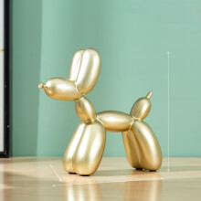 (Gold) Balloon Contemporary Dog Resin Statue For Living Room Bar Table Decorations