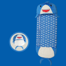 (Shark, 180cm) Kids Sleeping Large Bag Napping Napper Play Pillow Camping Warm Collapsible