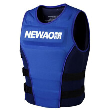 (Blue, 4XL) Life Adult Jacket Drifting Swimming Boating Fishing Kayak Marine Surf Vest Life