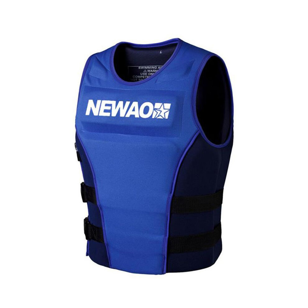 (, 4XL) Life Adult Jacket Drifting Swimming Boating Fishing Kayak Marine Surf Vest Life Blue