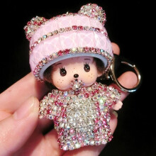 (Style B)Monchhichi autosleutelhanger, modieus, eenvoudig, klassiek, verfijnd, meisje, cartoon