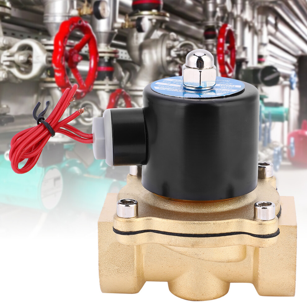 2W250-25 Brass Solenoid Valve For Oil Water Air 1In Bspp Ac220v/Dc24v 3551334165639