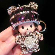 (Style E)Monchhichi autosleutelhanger, modieus, eenvoudig, klassiek, verfijnd, meisje, cartoon