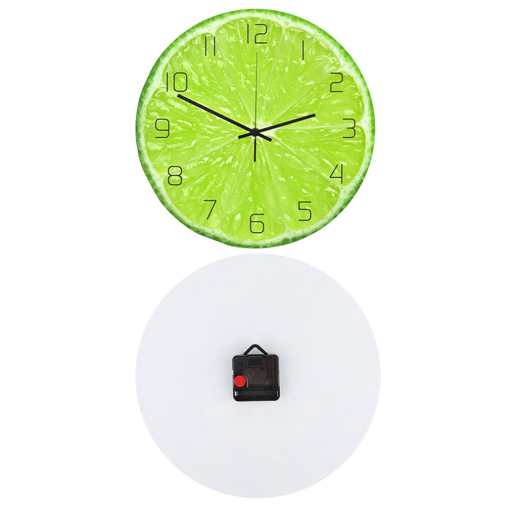 Vibrant Lime Fruit Design Acrylic Wall Clock for Office and Home Decor 12â-image-OPC-PJCRDD5-NEW