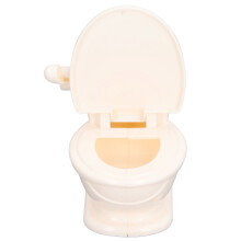 Lustiges Toilettenbrille-Trick-Spielzeug mit 3D-Kackeffekt, tragbare simulierte Toilette, Scherzartikel
