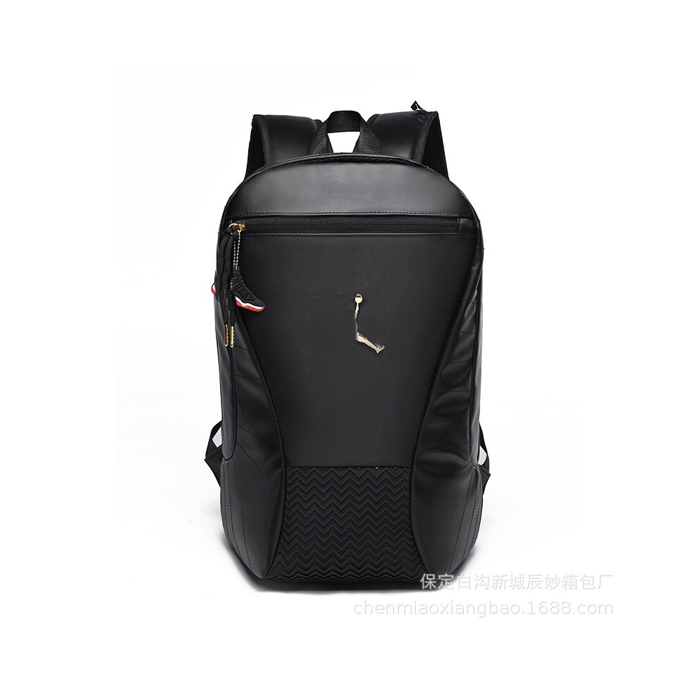 (Black) Backpack Jordan School Bag Basketball Ruckpack Boys Girls Travel Leisure Outdoor