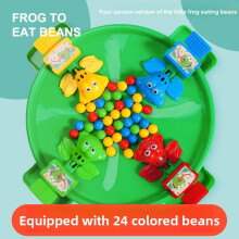 (Green) Hungry Frog Eat Beans Childrens Family Game Classic Interactive Toy Gift For