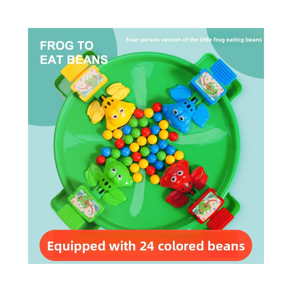 (Green) Hungry Frog Eat Beans Childrens Family Game Classic Interactive Toy Gift For Green