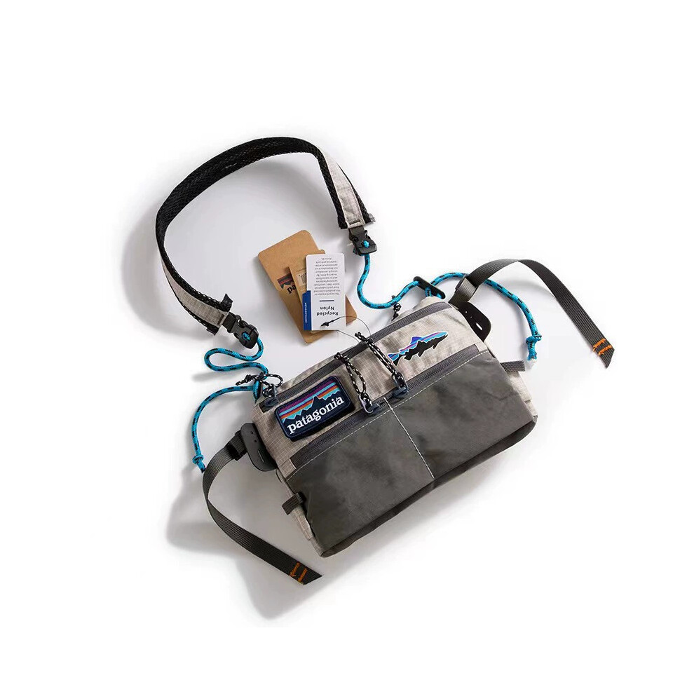 (Gray) Bag Patagonia Zipper Unique Crossbody Travel Shoulder Messenger Satchel Durable Gray