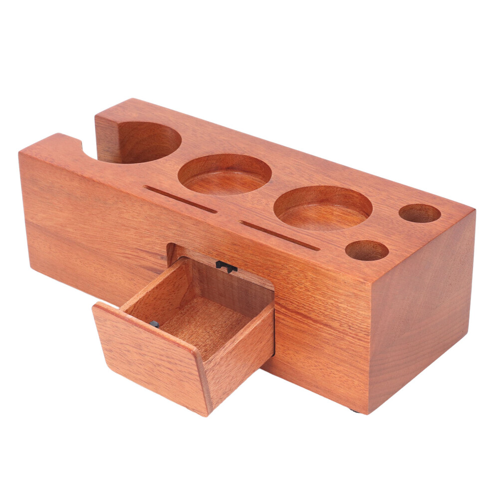 8 in 1 Wooden Coffee Tamper Station, 51-54mm, Adjustable Organizer