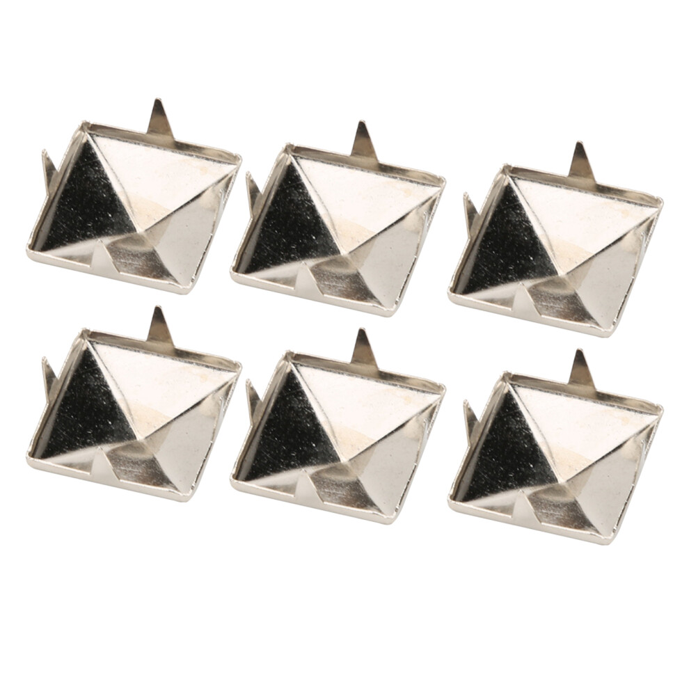 100Pcs 12Mm Silver Pyramid Punk Rivets Metal Studs For Diy Crafts & Fashion Uk 6931334172191