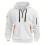 (White, M) Men Sweatshirt Winter Half Zip Up Jumper Hoodie Jacket Coat Keep Clothes Warm 1
