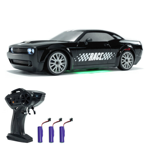 Auto RC drift 1:20 4WD nera 3x500mAh 21*9*6.5cm 2