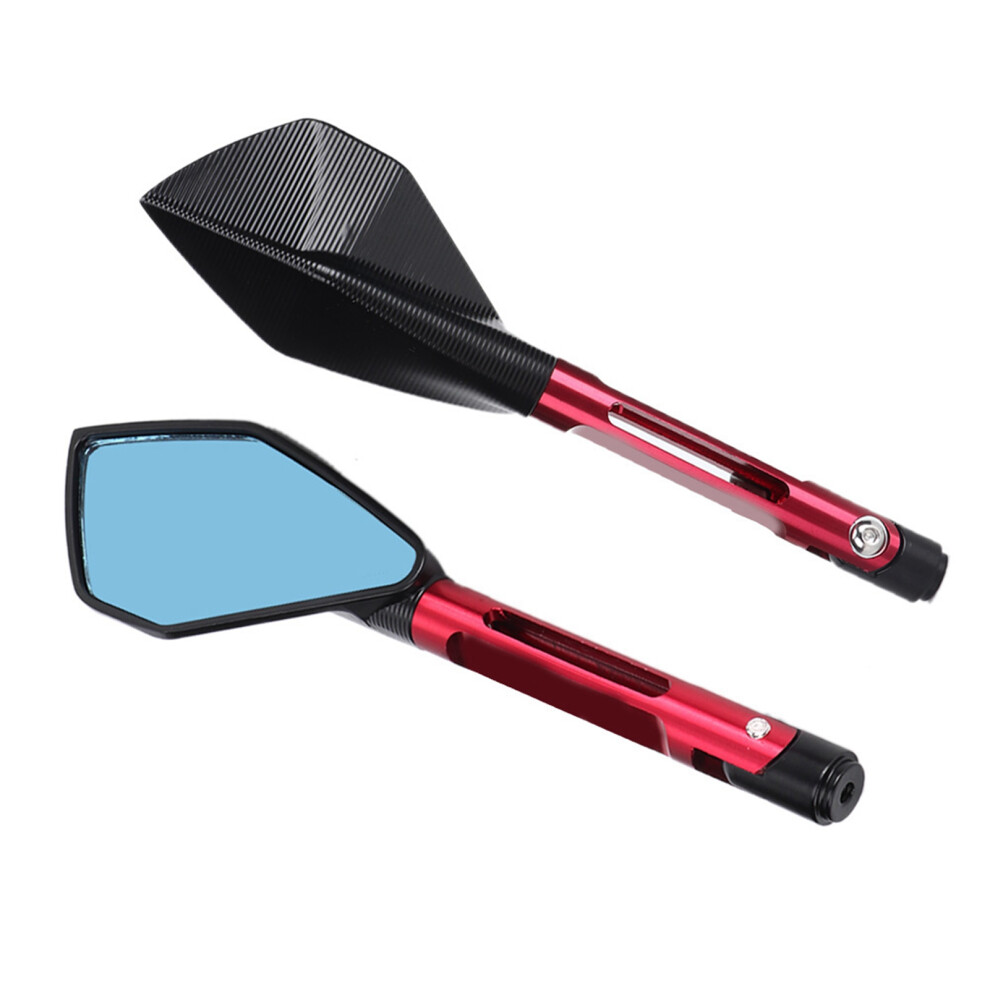 Motorcycle Rearview Mirrors Pair, 247Mm, Anodized Finish Red 7901334176641