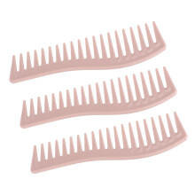 10 pièces de peigne démêlant à dents larges en plastique, compact