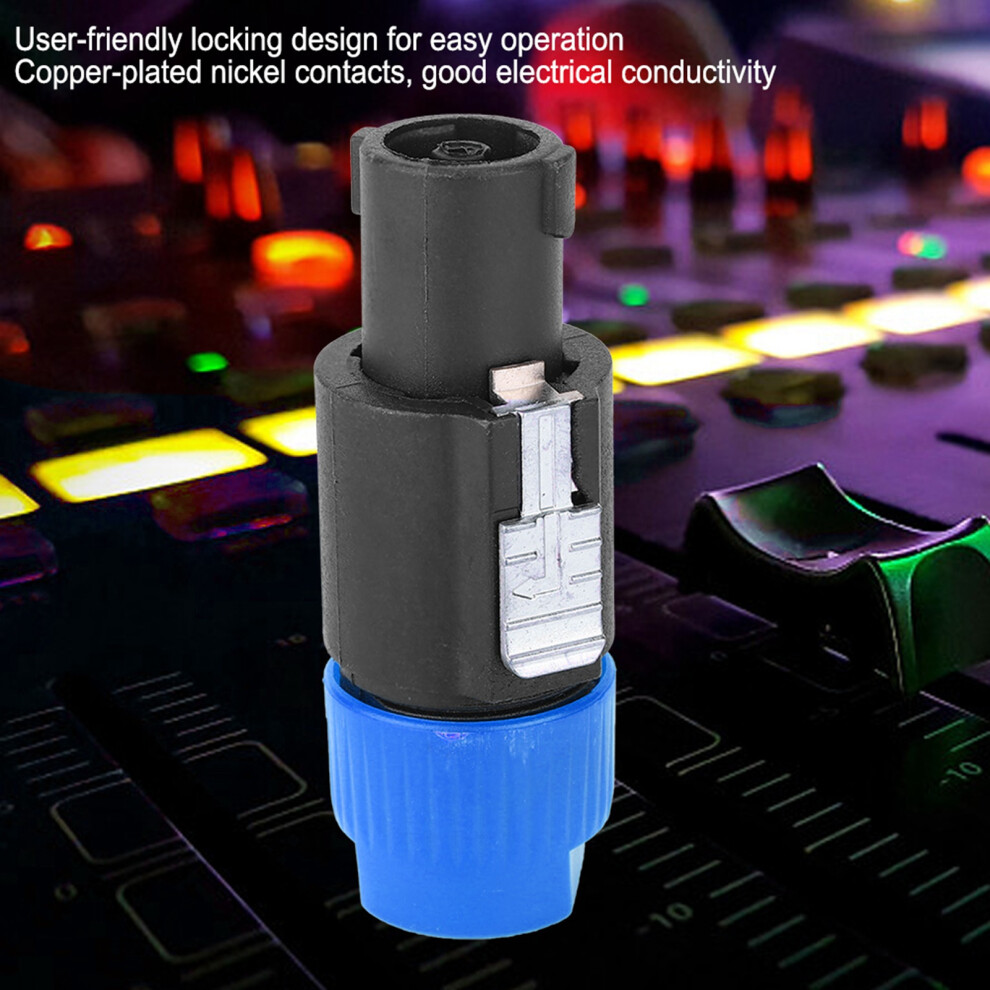 10 C Nl4fc Waterproof 4 Pin Speakon Connectors For Audio Speaker Cables Blue 9371334179450