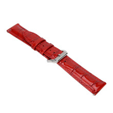 Men's & Women's 18mm Red Watch Band PU Leather Strap Replacement Universal