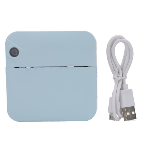 Impresora de bolsillo pequeña 1000mAh Bluetooth azul 200DPI 1