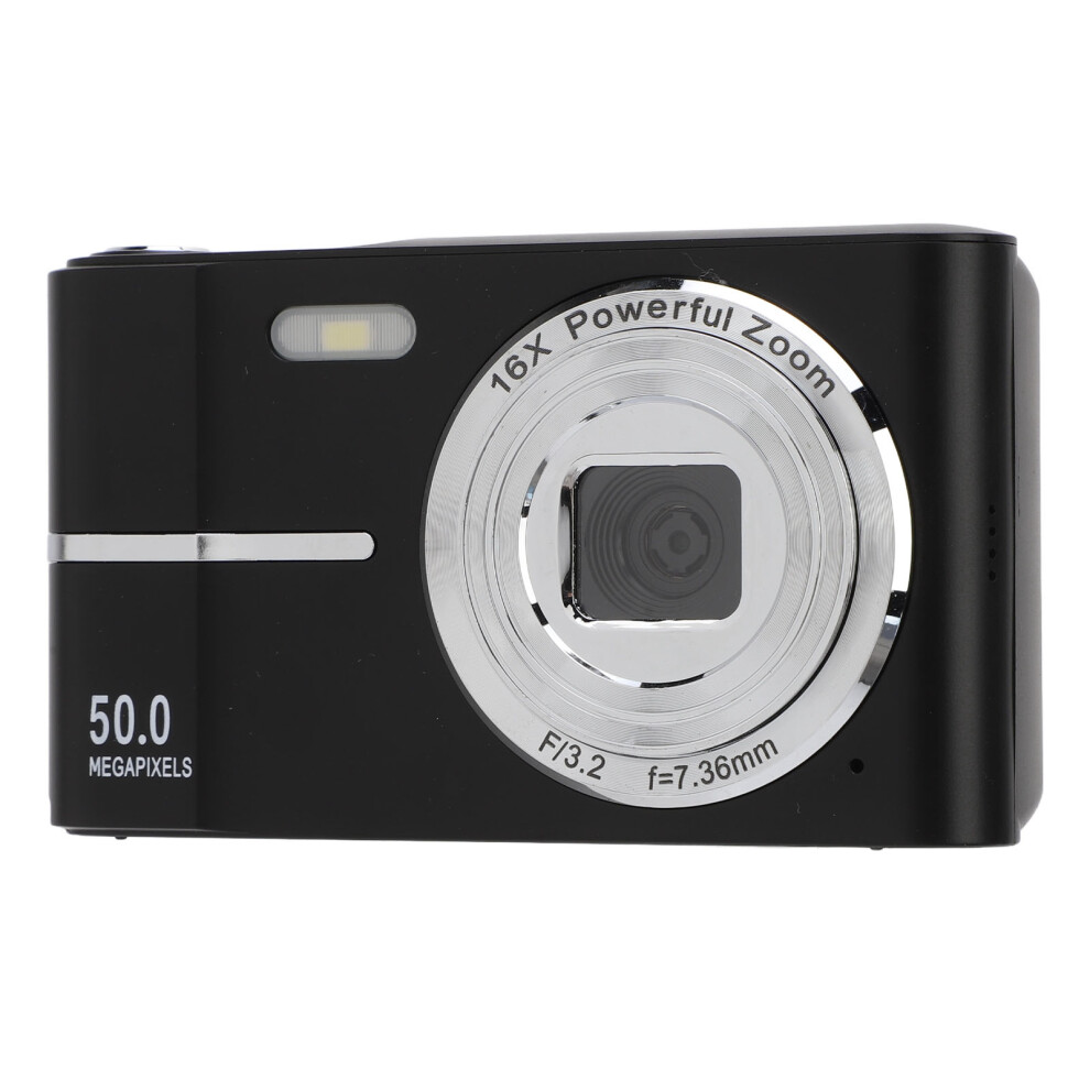 Compact 50Mp Digital Camera Fhd 1080P Autofocus 16X Zoom - Black 3231334183535