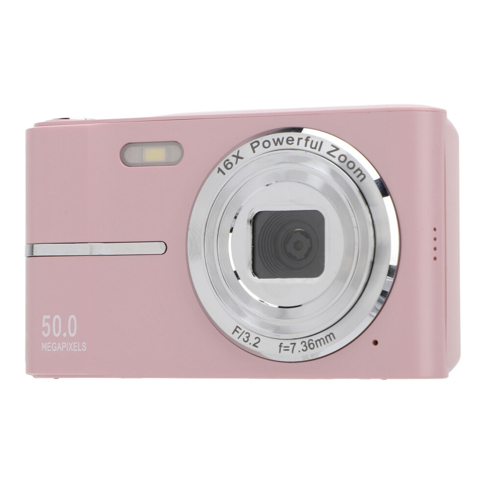Fhd 1080P 50Mp Portable Digital Camera Support Af 16X Zoom Small Video Cam Pink 8451334183570