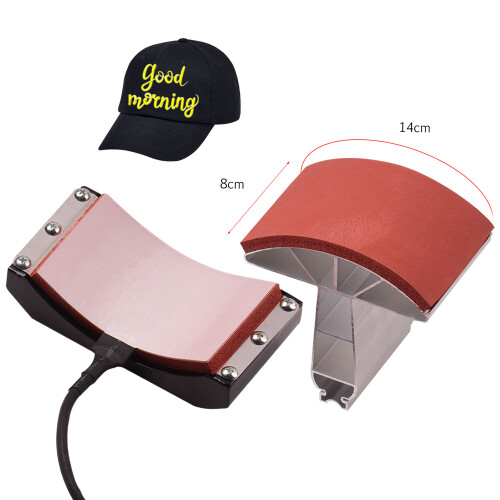 Premium Hat Press Heating Attachment 5.5x3 Inch for Quick Transfers 220V