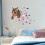 1pc Creative Wall Sticker, Horse and Flower Pattern Removable Self-adhesive Wall Sticker. 1