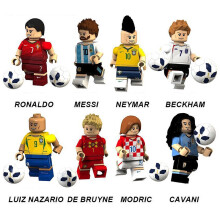 (Style A)Voetbalfiguur Kind Bouwstenen Ronaldo Messi Neymar Samengesteld Speelgoed Puzzel