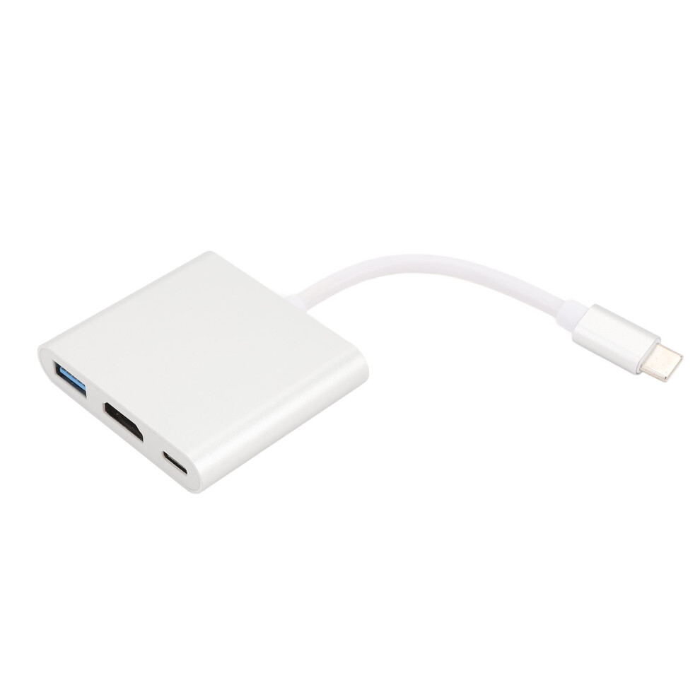 3 In 1 Type C Adapter Usb C To Usb 3.0 4K Hd Pd Converter For Laptop Phone Tablet 6901334188638