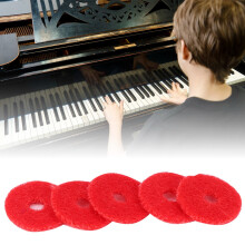 90Pcs Piano Ring Gaskets, Soft Wool, Red, 1mm Thickness Accessories