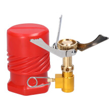 Estufa de gas plegable para camping de 1600 W, quemador portátil para senderismo y cocina al aire libre.