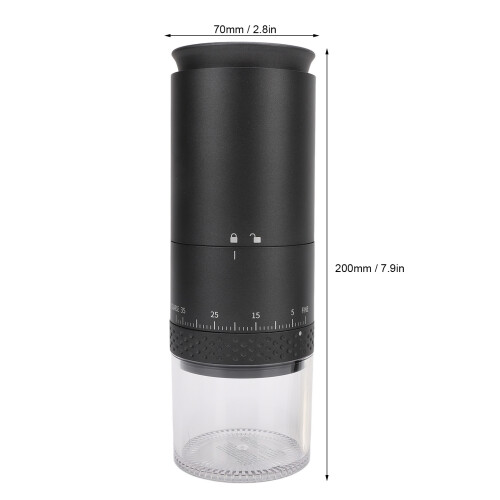 One-Touch-Kaffeemühle 110 ml schwarz 70  200 mm 1