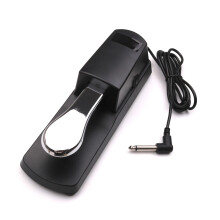 Durable Piano Sustain Pedal with Dual Polarity for Keyboards & Organs