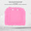 pinkfarbene 2DS-Controller-Hülle mit Displayschutzfolien 3