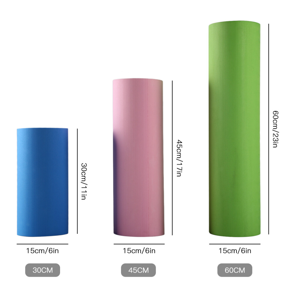 High-Density EVA Yoga Foam Roller 30cm/45cm/60cm Multicolor Fitness Muscle Massage