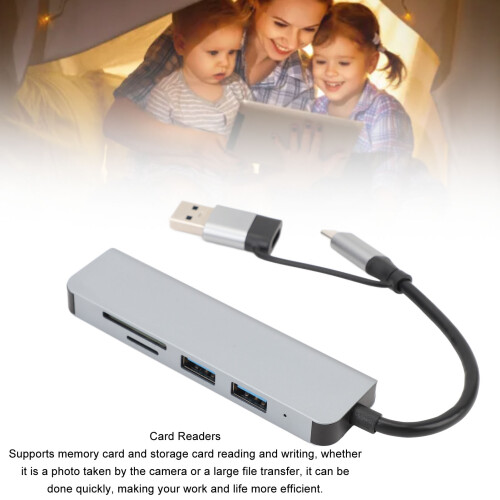 Hub USB-C 5-in-1, 5 Gbps, 3 porte USB 3.0 2