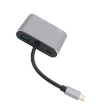Convertidor de video USB-C 87W aluminio 4K HDMI-VGA