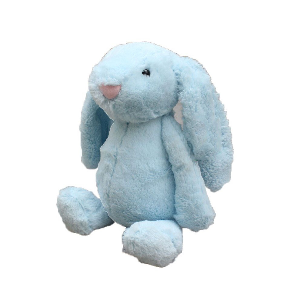 (Blue,40cm)Peluche douce lapin mignon 40 cm lapin peluche bébé enfants cadeau poupée animaux