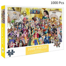(One Piece)1000 Teile Puzzle Spielzeug One Piece Naruto Stressabbau für Erwachsene anspruchsvoll