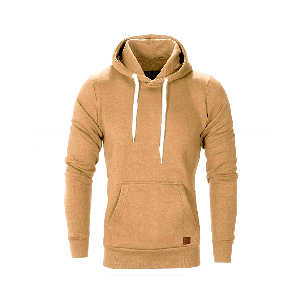 (Khaki,XL)Sweat à capuche homme sweat à capuche pull pull confortable vêtements d'extérieur manteau hauts