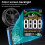 Anemómetro digital negro 252x84x33mm 3xAAA LCD 5