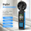 Anemómetro digital negro 252x84x33mm 3xAAA LCD 9